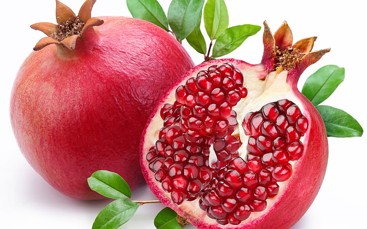 pomegranate fruit, pomegranate, ripe, fruit, food, HD wallpaper