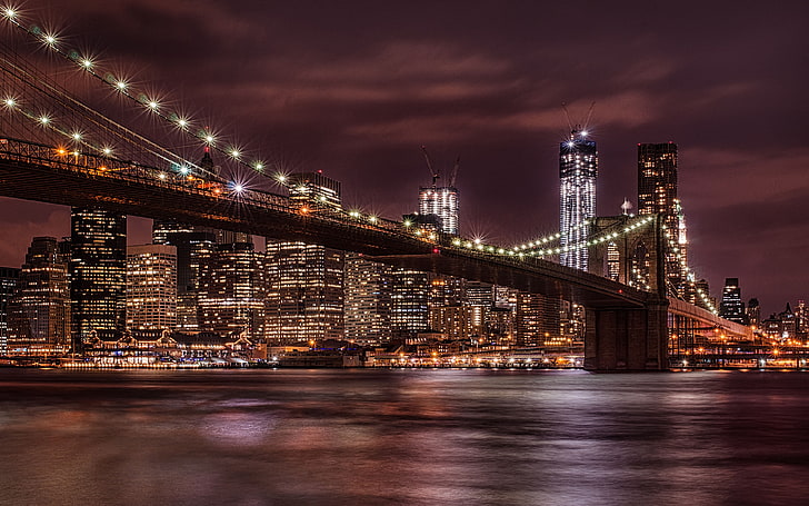Бруклинский мост Ист-Ривер в Нью-Йорке соединяет окрестности Манхэттена и Бруклинского архитектора Джона А. Роблинга Обои для рабочего стола Hd 3840 × 2400, HD обои