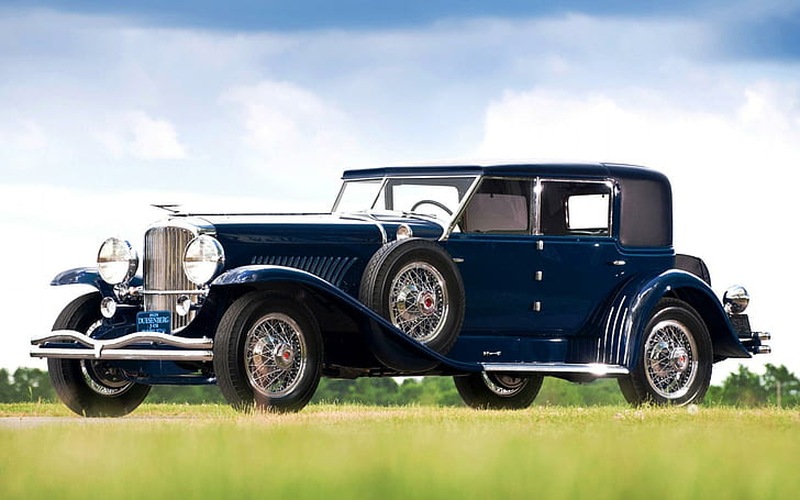 1929 Duesenberg, blue classic car, cars, 1920x1200, duesenberg, HD wallpaper
