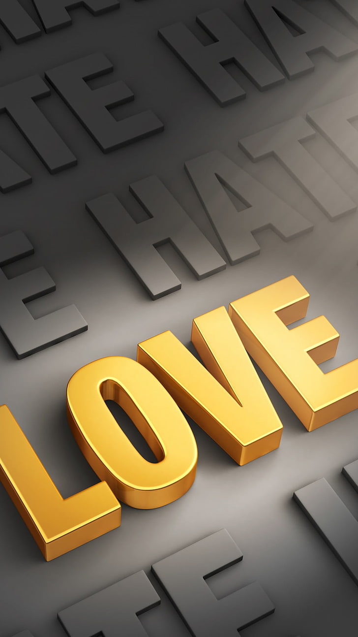Hate Love, Love illustration, Love, , bollywood, golden, HD wallpaper