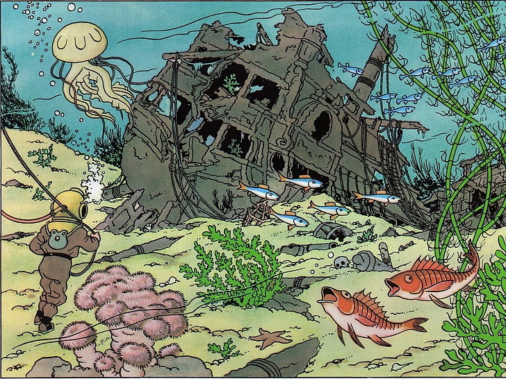 Bandes dessinées, Les aventures de Tintin, Fond d'écran HD