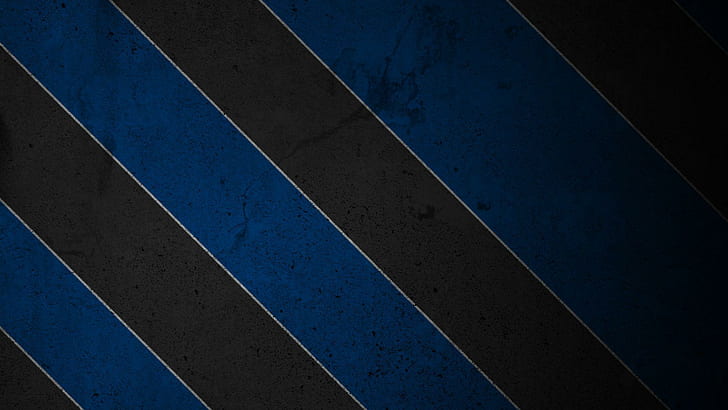 Garis-garis hitam dan biru, tekstil garis biru dan hitam, abstrak, 1920x1080, bergaris, Wallpaper HD