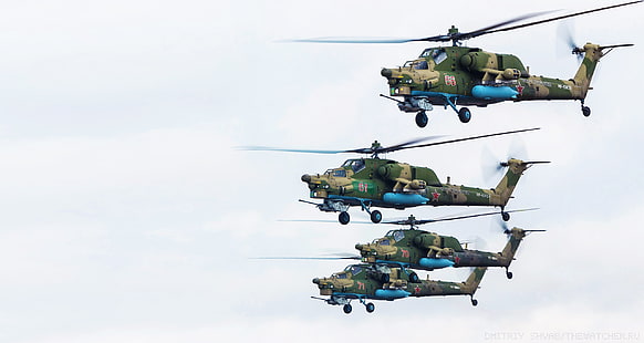 Helikopter, Armé, Ryssland, Luftfart, BBC, Fyra, Mi-28N, Nattjägare, Ryska flygvapnet, Mi-28, Mil, Mi 28, Attackhelikopter, Mi28n, Ми28, HD tapet HD wallpaper