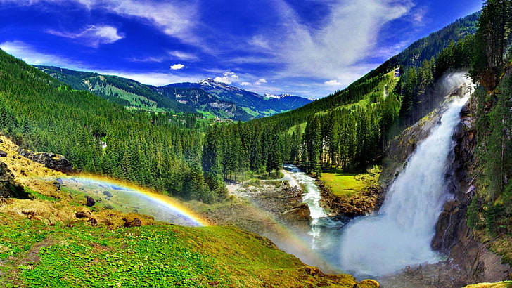waterfall beautiful backgrounds desktop, HD wallpaper