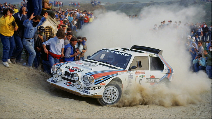 wrc, carros de rally, 1986 (Ano), Lancia Delta, Biasion, San Remo, Grupo B, HD papel de parede