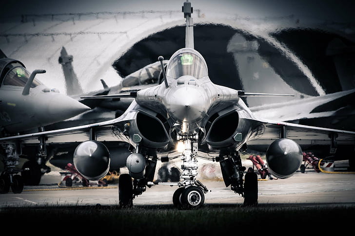 Dassault Rafale, Fuerza Aérea Francesa, aviones militares, aviones, militares, vehículos, Fondo de pantalla HD