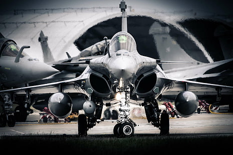 Dassault Rafale, Francuskie Siły Powietrzne, samoloty wojskowe, samoloty, wojsko, pojazd, Tapety HD HD wallpaper