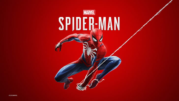 2018, 4K, Marvel Comics, PlayStation 4, Spider-Man, Wallpaper HD