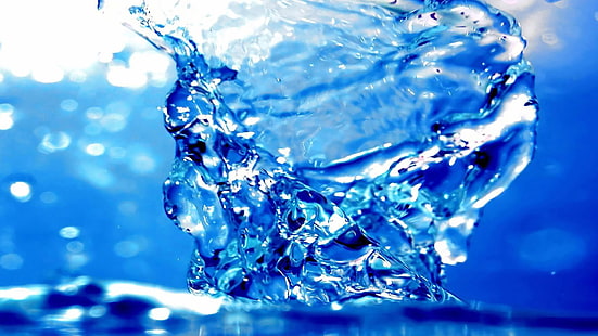 abstract, liquid, water, splash, cold, transparent, clear, bubble, clean, ripple, drop, wet, ice, purity, close, cool, environment, motion, rain, wave, backdrop, light, splashing, fresh, drink, droplet, frozen, freshness, drops, flowing, backgrounds, crystal, color, winter, wallpaper, snow, flow, azure, spray, aqua, HD wallpaper HD wallpaper