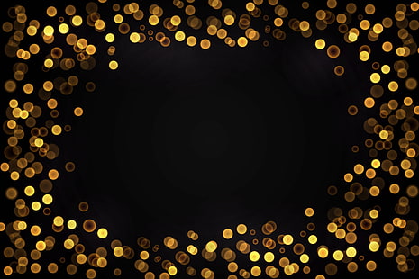  background, golden, gold, new year, bokeh, celebration, sparkle, HD wallpaper HD wallpaper