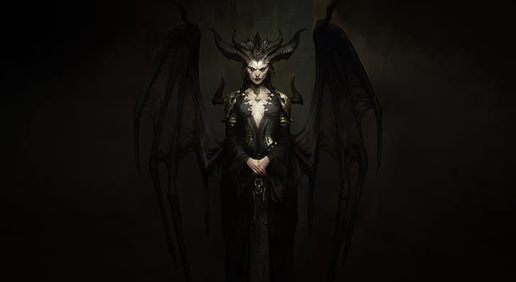 Gra wideo, Diablo IV, Demon, Horns, Lilith (Diablo), Tapety HD