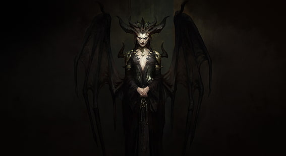 Videojuego, Diablo IV, Demonio, Cuernos, Lilith (Diablo), Fondo de pantalla HD HD wallpaper