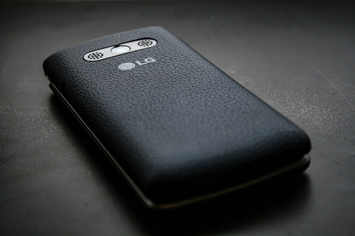 Schwarzes LG Smartphone, LG, Smartphone, Logo, HD-Hintergrundbild