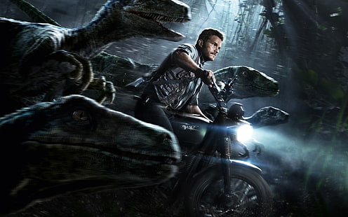 Chris Pratt, Jurassic World, Chris Pratt, Owen Grady, HD tapet HD wallpaper