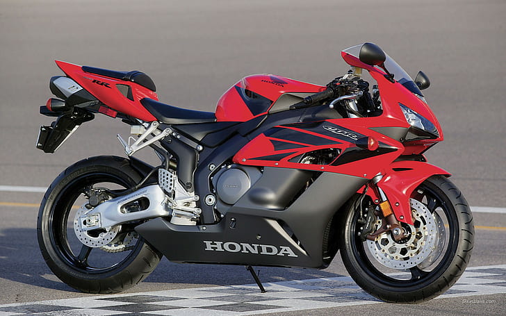 Honda CBR1000RR Sport, sepeda sport honda hitam dan merah, honda, sport, CBR1000RR, Merah, superbike, Wallpaper HD