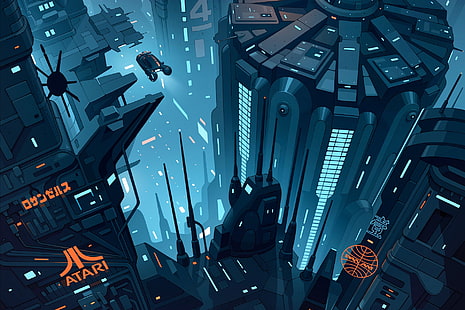 fiksi ilmiah, Blade Runner, karya seni, film, Wallpaper HD HD wallpaper