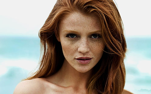 wanita, model, bintik-bintik, berambut merah, Cintia Dicker, Wallpaper HD HD wallpaper