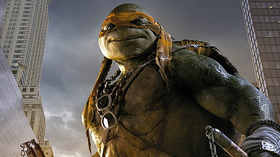 TMNT Michelangelo, Teenage Mutant Ninja Turtles, HD wallpaper HD wallpaper