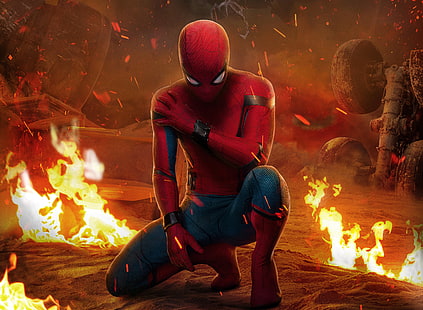 Человек-паук, возвращение домой, человек-паук, 2017 фильмы, фильмы, HD, супер герои, HD обои HD wallpaper