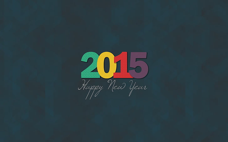 2015 Happy New Year signage, New Year, 2015, HD wallpaper