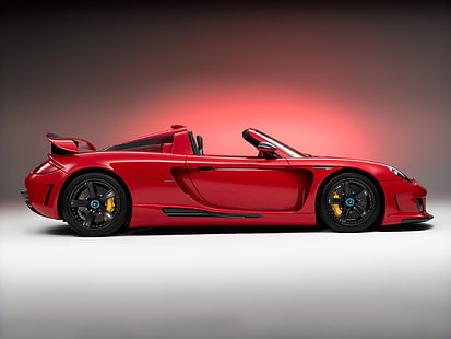 Auto, Carrera GT, Porsche Carrera GT, Porsche, Fahrzeug, rote Autos, HD-Hintergrundbild HD wallpaper