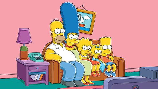 Симпсоны, мультфильмы, HD, анимационный сериал, HD обои HD wallpaper