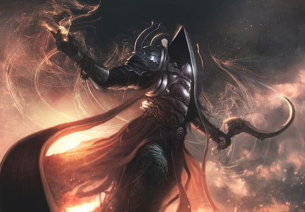 carta da parati personaggio maschile di gioco, rpg, malthael, arcangelo della morte, Diablo 3 Reaper of Souls, Sfondo HD HD wallpaper