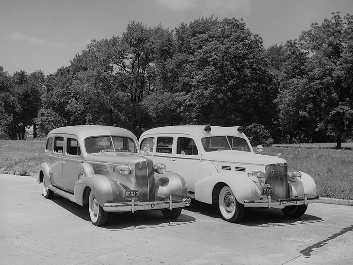 1937、1938、救急車、キャデラック、緊急、流星、レトロ、シリーズ38 75、ステーションワゴン、v 8、 HDデスクトップの壁紙