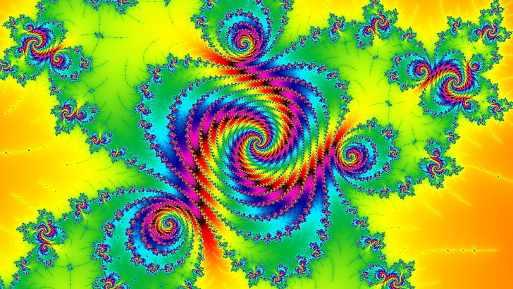 fractal, abstract, psychedelic, HD wallpaper