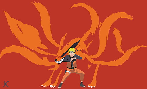 Anime, Naruto, Kurama (Naruto), Naruto Uzumaki, HD-Hintergrundbild HD wallpaper