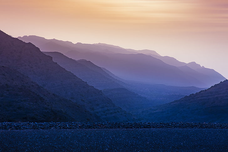 Landschaft, Morgennebel, Berge, HD-Hintergrundbild