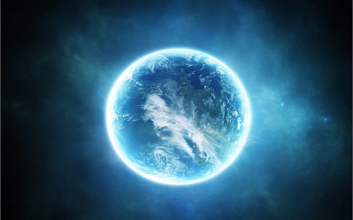 Planet Erde Illustration, Herz, Erde, HD-Hintergrundbild
