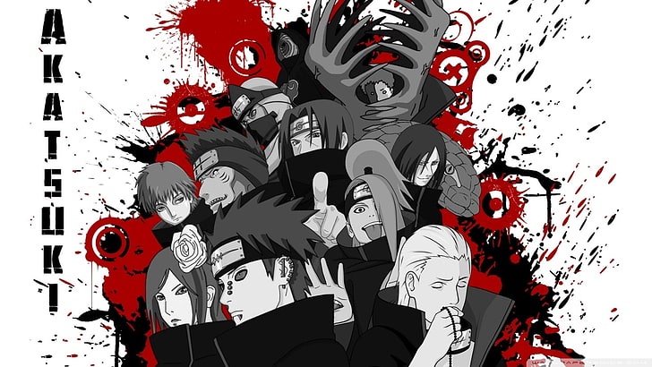 Akatsuki จาก Naruto Shippuden, Anime, Naruto, Akatsuki (Naruto), Deidara (Naruto), Itachi Uchiha, Kakuzu (Naruto), Kisame Hoshigaki, Konan (Naruto), Obito Uchiha, Orochimaru (Naruto), Pain (Naruto), Sasori ( Naruto), เซ็ตสึ (Naruto), วอลล์เปเปอร์ HD