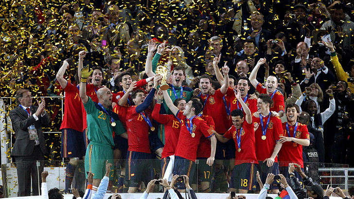 biała koszulka męska z okrągłym dekoltem, Mistrzostwa Świata FIFA, Hiszpania, Tapety HD