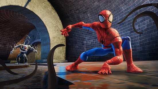 Человек-паук, яд, HD, 4K, супергерои, суперзлодей, HD обои HD wallpaper