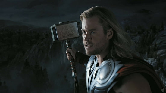 filmy, Avengers, Thor, Chris Hemsworth, Mjolnir, Marvel Cinematic Universe, Tapety HD HD wallpaper