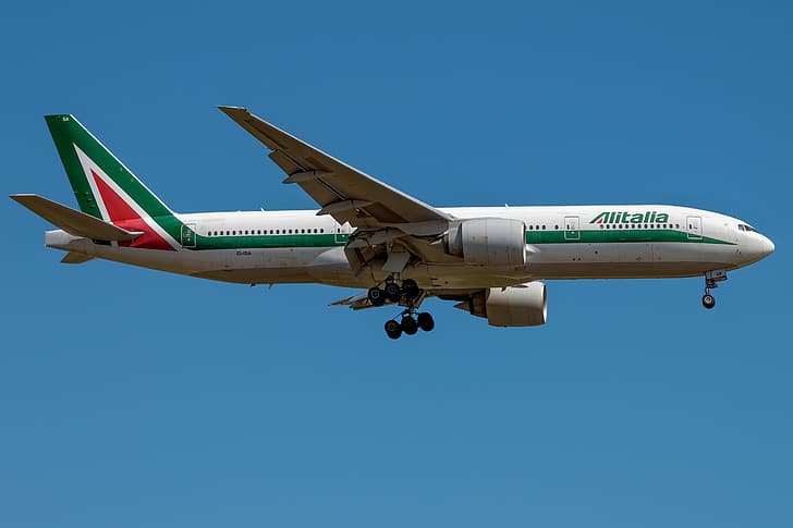 Boeing, Alitalia, 777-200ER, Wallpaper HD