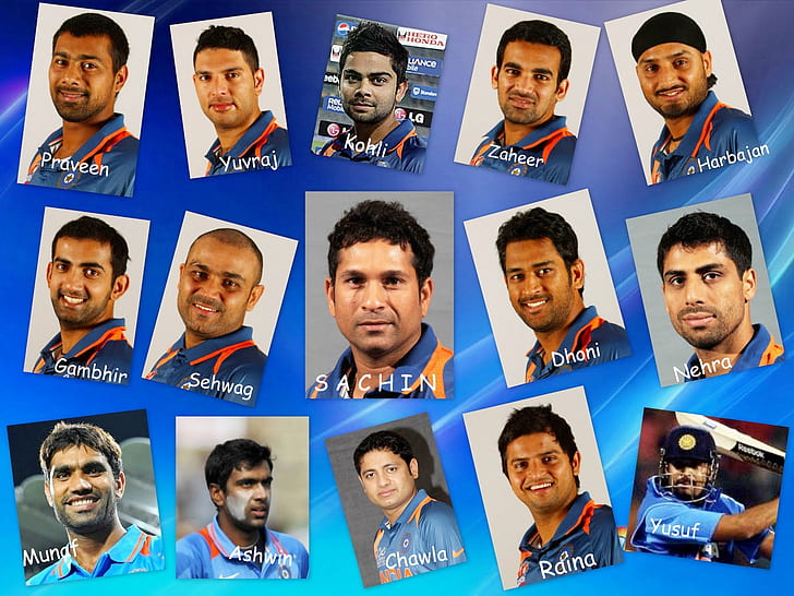 2011 Team India World Cup HD, celebrities, world, team, 2011, cup, india, Fondo de pantalla HD