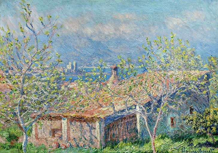 peyzaj, resim, Claude Monet, Bahçecinin Evi, HD masaüstü duvar kağıdı
