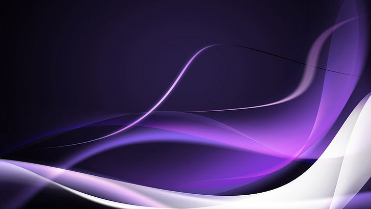 white and purple wave illustration, line, waves, compounds, paint, HD wallpaper