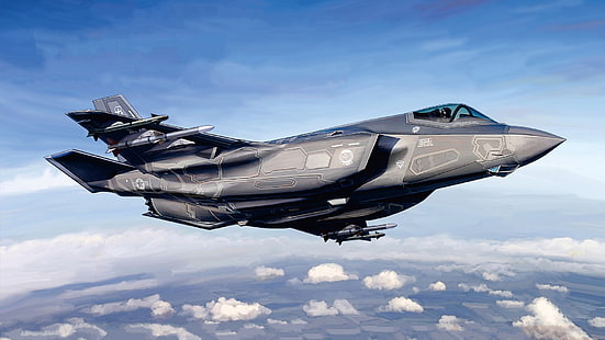 USA, Jagdbomber, F-35, Lockheed Martin, F-35 Lightning II, US-Luftwaffe, HD-Hintergrundbild HD wallpaper