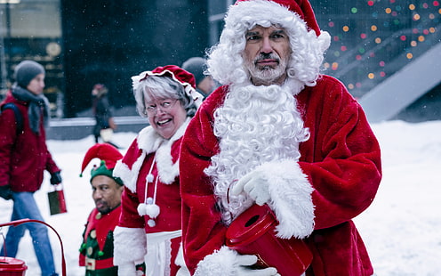 мужской костюм Санта-Клауса, плохой Санта 2, Билли Боб Торнтон, Кэти Бейтс, Тони Кокс, HD обои HD wallpaper