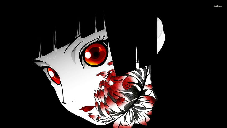 Anime, rot, böse, schlecht, gemein, HD-Hintergrundbild