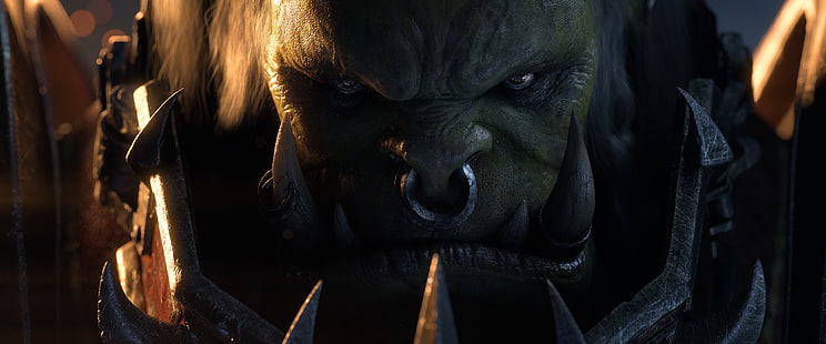 World of Warcraft, World of Warcraft: битва за Азерот, кольца в носу, орки, видеоигры, HD обои HD wallpaper