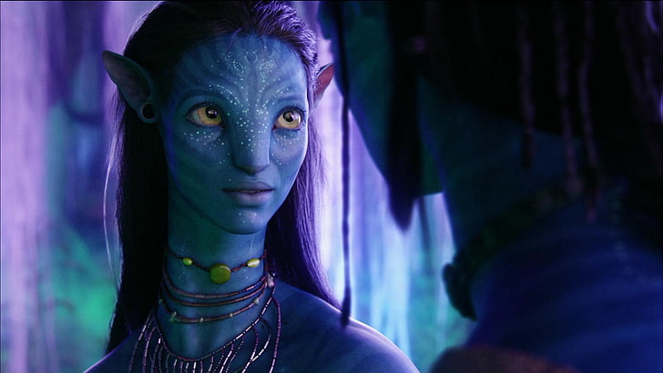 Imagen de la película Avatar, avatar, 2009, zoe saldana, neytiri, Fondo de pantalla HD