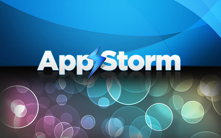 App Storm, Apple, Mac, пиксели, круги, HD обои