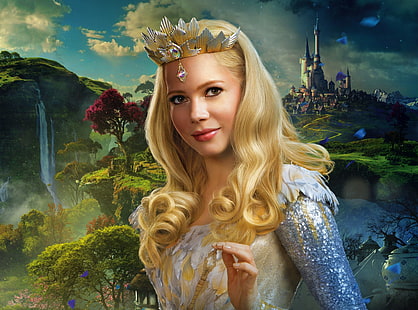 Glinda - Oz the Great and Powerful 2013 Movie, Oz the Great wallpaper, Movies, Oz the Great and Powerful, Good, Fantasy, Movie, Witch, Adventure, Film, 2013, Glinda, วอลล์เปเปอร์ HD HD wallpaper