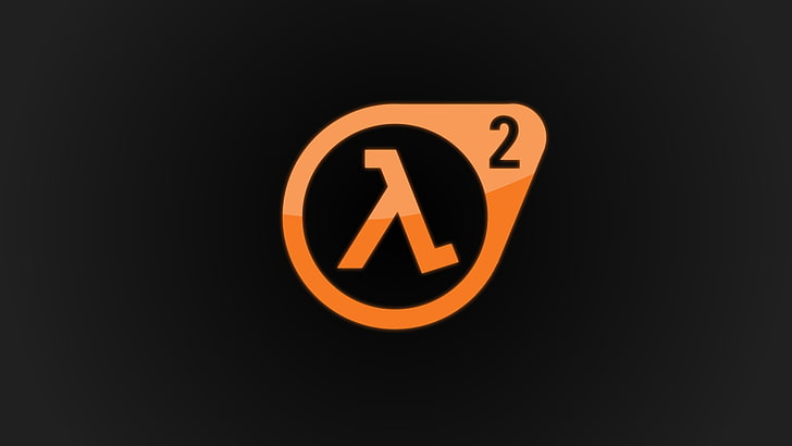 logo guessing game, Half-Life 2, Valve, Logo, orange, Game, Lambda, Half-Life, HD wallpaper