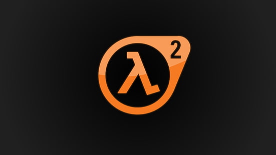 logo indovinello, Half-Life 2, Valve, Logo, arancione, Gioco, Lambda, Half-Life, Sfondo HD HD wallpaper