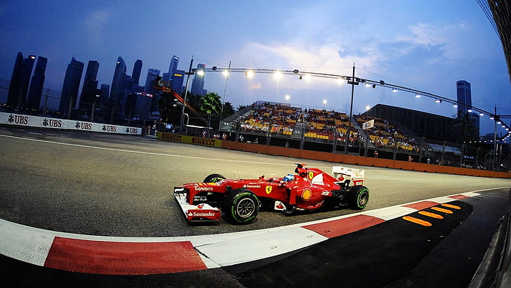 Ferrari, Fernando Alonso, Fórmula 1, coche, Fondo de pantalla HD
